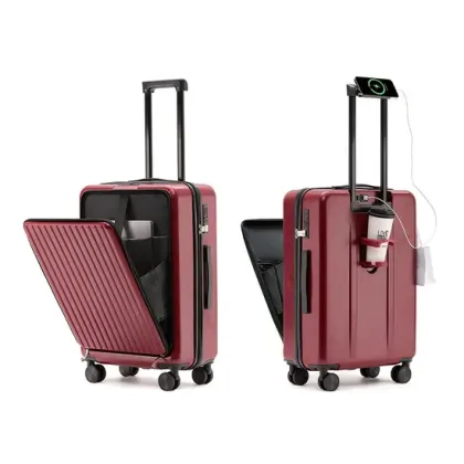 Multifunction Front Opening Luggage Suitcase