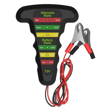12V Car Battery and Alternator Tester with LED Display