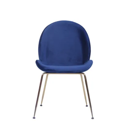 Gubi Cashmere Beetle Chair With Polished Steel Frame