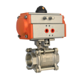 Stainless Steel Threaded Seal Control Pneumatic Ball Valve