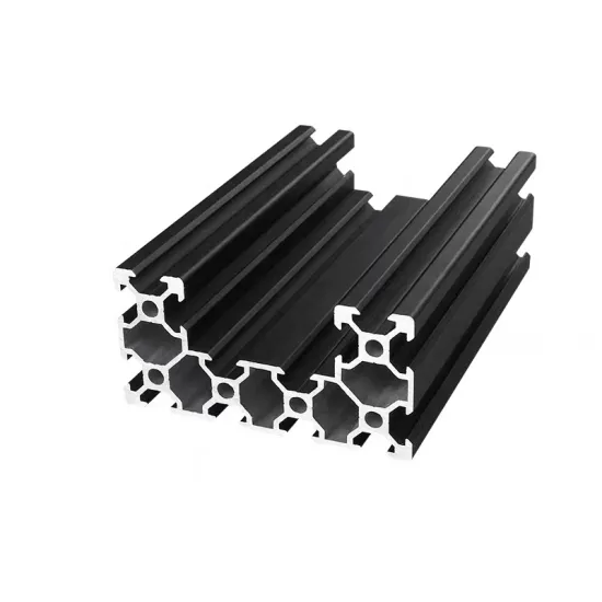 Black Aluminum V Slot Profiles for 3D Printer Manufactory 4080 C Type