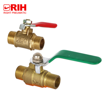 Pneumatic Brass Ball Valve with Double Outer Threads