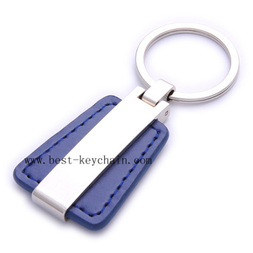 Promotion Metal PU Leather Key Ring (BK20985A)