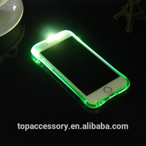 China supplier light up phone case transparent phone case