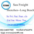 Trasporto del mare del porto di Shenzhen che spedisce a Long Beach