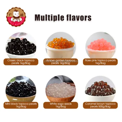 1kg Wholesale: Premium Taiwan Flavored Bubble Tea Ingredients & Boba Tapioca Pearls