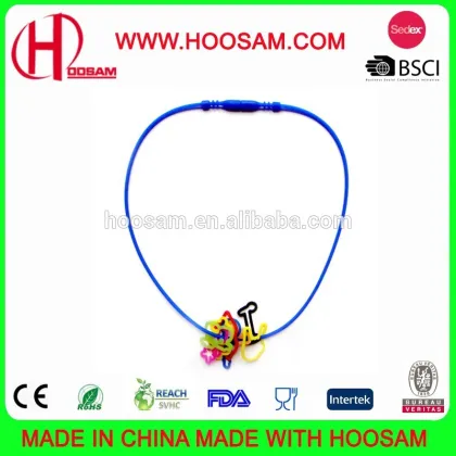 Fahion silicone silly necklace /popular cute silly necklace