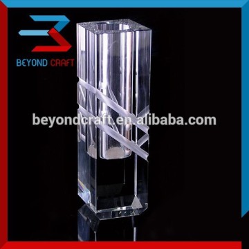 vintage crystal small bud vase floral design for sale