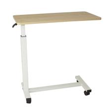 Hospital dining table with four wheels