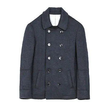 Men's wool jacket, made of 89% wool, double breasted