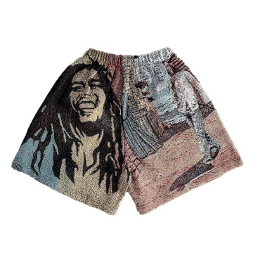 5 ιντσών inseam tapestry σορτς ανδρικά streetwear ελαστική παντελόνι μέσης