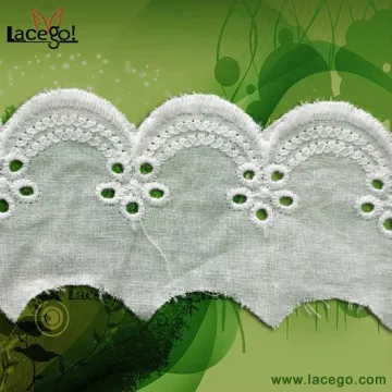 cotton flower lace edge trim