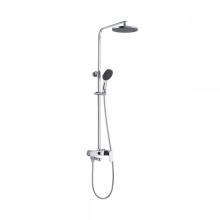 Chrome Rainshower Shower Suit with Handshower Shower Heads