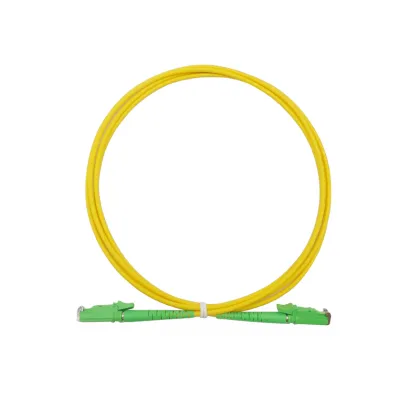 0.2dB Insertion Loss SC/APC Singlemode Fiber Optic Patch Cord Simplex