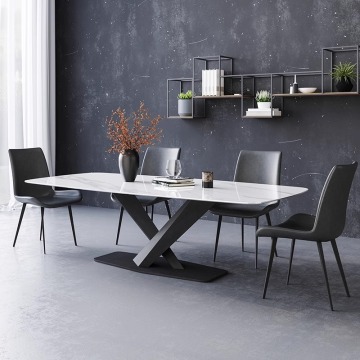 Italian Modern Slab Art Table: Versatile Furniture for Dining and Living Rooms