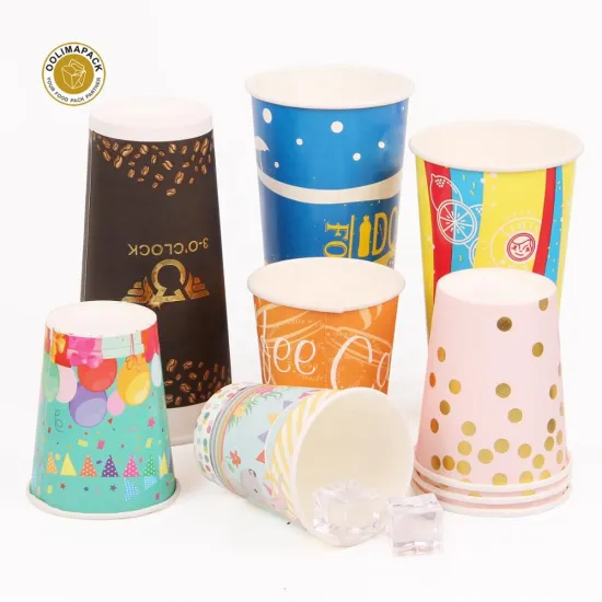 Custom Logo Compostable Paper Cups Wholesale: Eco-Friendly Single Wall PLA Coffee To Go Cups