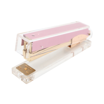 Clear Acrylesschkte -Hefter mit Buchnähset, Bürozubehör, rosa Farbe, Perspexbindung, Metall und Kunststoff