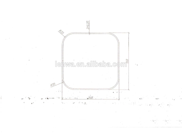 LED ışık için 168x168 alüminyum tüp