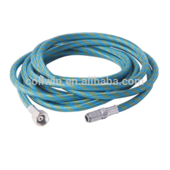 Braided Airbrush Air Hose 1/8"-1/4" Adapter Fitting -With Quick Release & Air Control Adapter Fitting- Used for Airbrush / Air