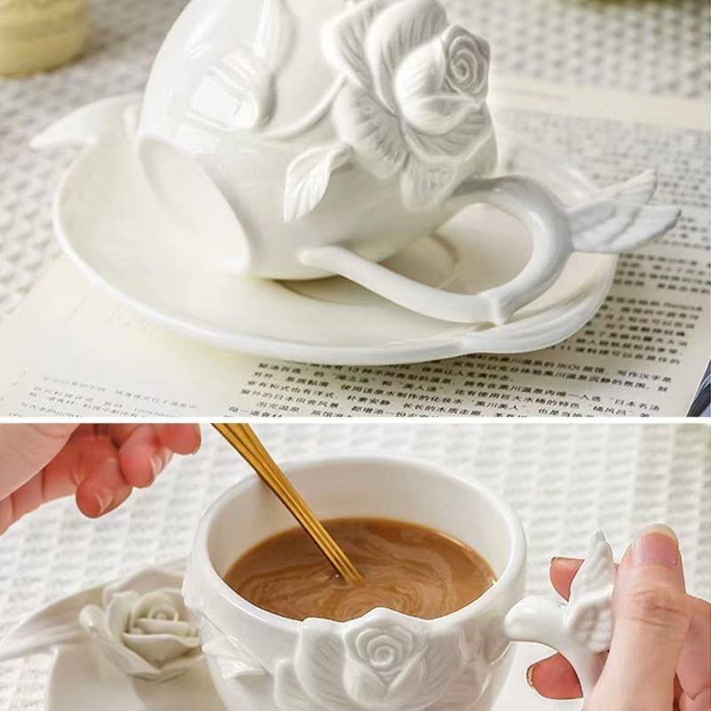Pure White High-End Tableware with Delicate Engravings