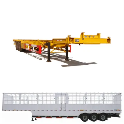 Factory tri axle truck trailers sale 40ft flatbed trailer