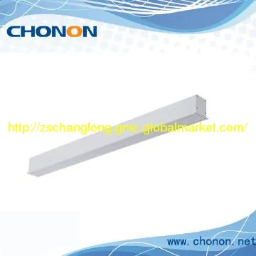 recessed linear LED office lighting with PMMA/PC diffuser