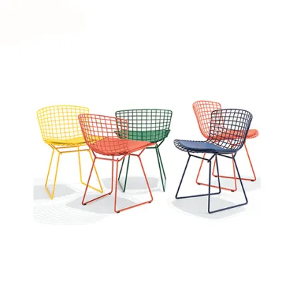 Eames Knoll Bertoia Wire Cushion Side Chair