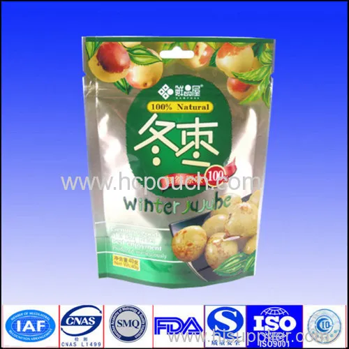 Stand Up Dry Fruit Packaging Bag 