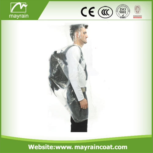 PE Disposable Plastic Display Rain Poncho