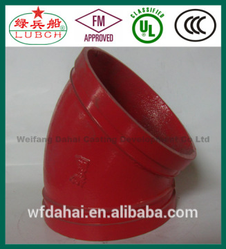 FM/UL/ISO Approved Ductile Iron 22.5 Degree Elbow