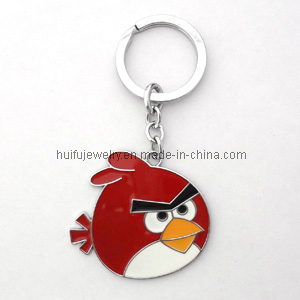 Charm Keychain Metal Enamel Bird Shape Gift