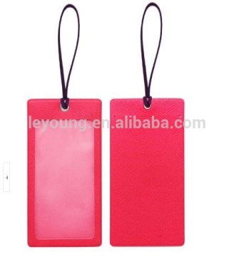 Fashion Color Custom Travel Name Tags With ID Window
