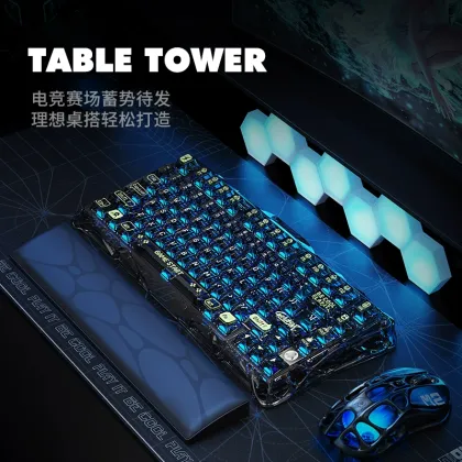 Creative 75% Wireless Gaming Esports Mechanical Keyboard - Transparent Customizable Keyboard