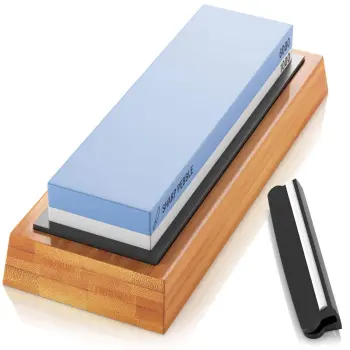 Premium 2-IN-1 Whetstone Knife Sharpener Set - 400/1000 & 3000/8000 Grit