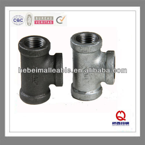 Galvanized NPT thread Tee gi pipe fitting