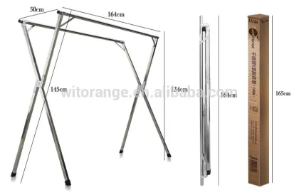 X Foldable Clothes Rack