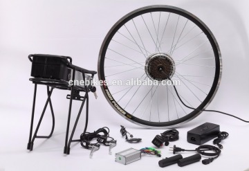 Factory electric bike kit with rack battery electric wheel hub motor dc gear motor