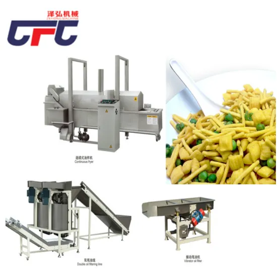 Fried flour puffing machine production line