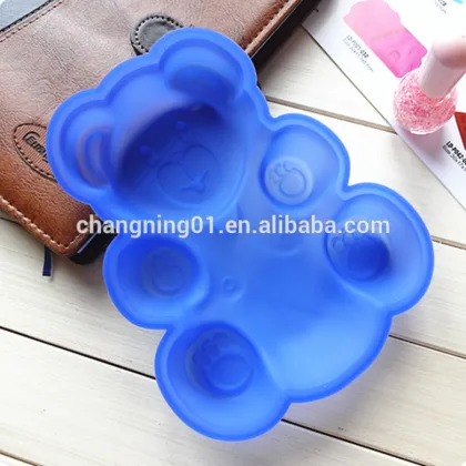 Hot sale cute little bear non-stick cartoon silicone cake mold