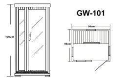 Infrared sauna room