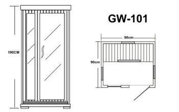 Infrared sauna room