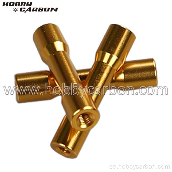 M3 Golden Round-step Aluminium Standoffs