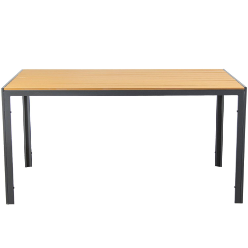 Transferred Print Alum Plastic Rectangular Outdoor Table