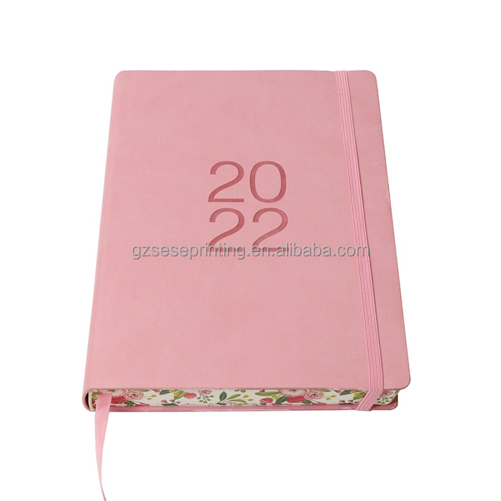 A4 A5 Hardcover Diary Custom Logo Journal Book Printing Leather Agenda Monthly Weekly Planner Notebook Gratitude Journal