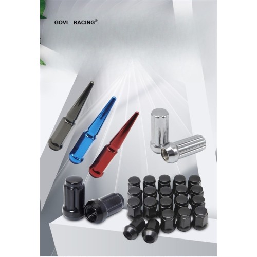 Schwarze Radmuttern M12 x1.25 für Gieß