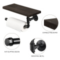 Wall Mounted Bathroom Paper Holder with Towel Bar