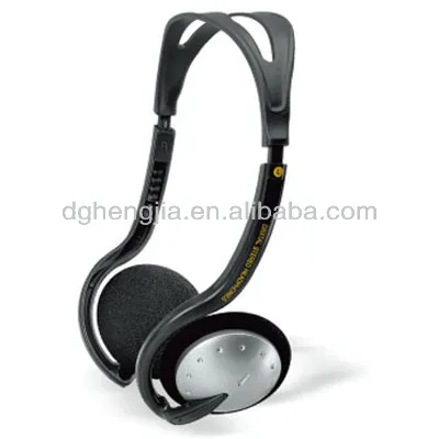 Wire stereo sports neckbank headset for mp3 with 3.5mm plug