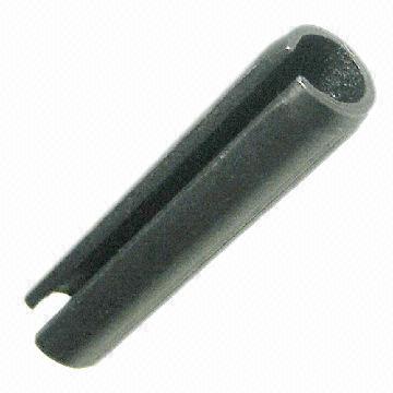 Spring pin, made of spring steel or stainless steel