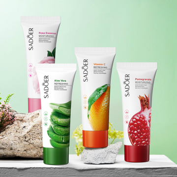 Wholesale Fruit plant aloe gel Whitening Facial Cleanser