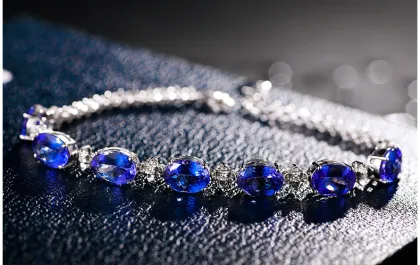 Creative Sapphire Bracelet Silver Jewelry Custom Wholesale